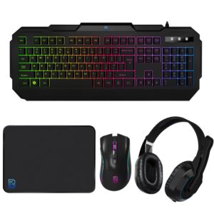 RGB Gaming Combo Keyboard, Mouse, Headphone and Mouse Pad - 4pcs GAMING COMBO