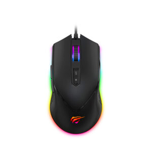 HAVIT GAMENOTE MS814 RGB Backlit Programmable Gaming Mouse - 7 Buttons, 7000 Dpi