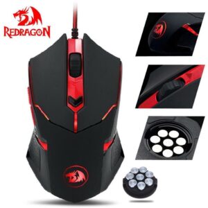 Redragon M601 CENTROPHORUS Gaming Mouse | Optical Sensor 3200 DPI | 5 Programmable Buttons | 5 Memory Profiles