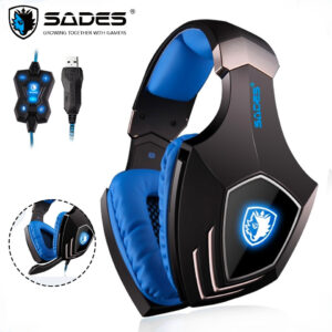 SADES A60 USB 7.1 Deep Bass and Vibration Professional Gaming Headphone with Noise Cancelling Microphone - نسخة محدودة