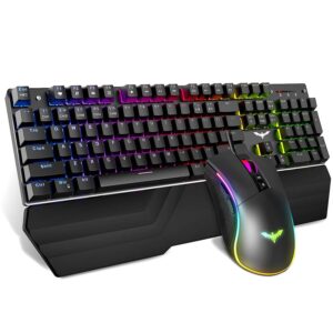 HAVIT GAMENOTE HV-KB389L RGB GAMING COMBO - RGB Mechanical Gaming Keyboard and Gaming Mouse