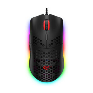 HAVIT GAMENOTE MS1023 Honey Comb RGB Backlit Programmable Gaming Mouse - 6 Buttons, 6400 dpi