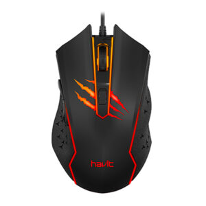 HAVIT GAMENOTE MS1027 Rainbow Led Gaming Mouse – 6 Buttons, 2400 Dpi