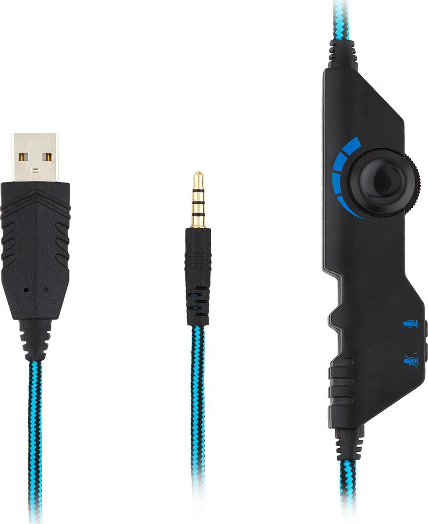 OVLENG GT82 7.1 Led GAMING Headset With Noise Cancelling Microphone for Mobile / Tablet/ PS4 / PS5 and PC – Blue - Image 11